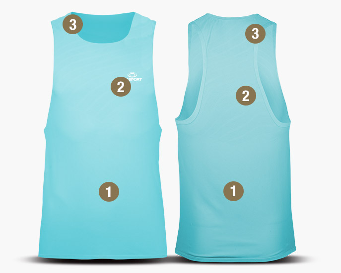 T-shirts AERIAL sleeveless blue